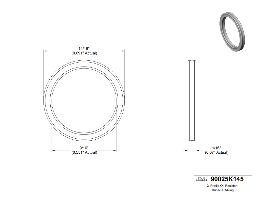 Technical drawing - 90025K145